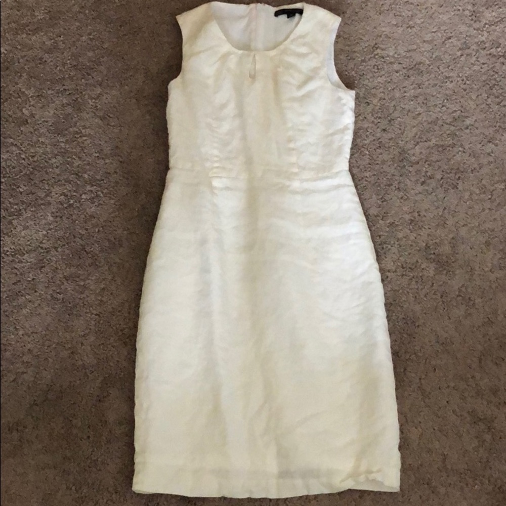 White linen dress by brooks brothers